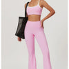 Yoga Set Women Sport Bra Gym Workout Legging High Waist Wide Flare Pant Fitness Sports Shorts Active Wear Suit