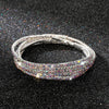 5Pcs/Lot Elastic Crystal Bracelets 2mm Charming Gold Color Crystal Rhinestones Metal Bangle Bracelet Jewelry DIY Gift
