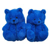 Cute Teddy Bear Plush Winter Slippers Wrapped in Heels Fun Indoor Floor Shoes Women's Gift Warm and Soft Cartoon Plush Animal Sl
