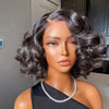 Bob Wig Salt & Pepper Color 13x4 5x5 Hd Lace Closure Wig Body Wave Lace Front Wig PrePlucked 100% Human Hair Lace Frontal Wig