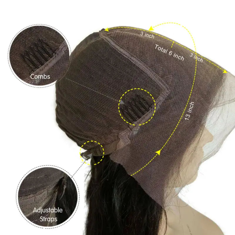 Amethyst Natural Wave 13x6 Lace Front Human Hair Wig Side Part Brazilian Remy Sgort Wave Bob Lace Frontal Wigs For Black Women