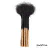 0.6cm Thickness 6-24 Inches 10 Stands Pacs Dreadlocks Human Hair Extensions for Women Ombre Brown Loc Extension can be Dyed