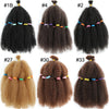 Afro Kinky Curly Hair Bulk Synthetic 12inch Ombre Marley Twists Braiding Hair #1B 4 27 30 33 99J Green Ombre Purple Brown Colors
