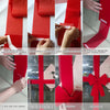 Christmas Front Door Decoration Hanging Bow Knot Imitation Linen Ribbon New Year Xmas Front Door Decor Big Bow Diy Material
