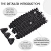 Synthetic Braiding Hair for Boho Braids 20Inch 90G Deep Wave Bulk High Quality Synthetic Protein Hair Extensions For Women