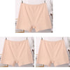 3pcs Cotton Women Panties Lady Plus Size Boxer Underwear High Waist Briefs Solid Color Female Shorts Safety Panty