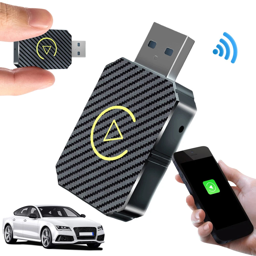 Wireless Carplay Android Auto Adapter Plug&Play USB Car Dongle BT Wireless Dongle for OEM Wired CarPlay/Andriod Auto Cars