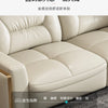 Premium Italian Genuine Leather Sectional Sofa Sets Couch Sofas with USB and Bluetooth Speaker - MANBAS Living Room Furniture