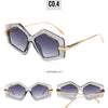 New Unique Women Fashion Sunglasses Retro Unique Lens Special Shades UV400 Men Punk Oversized Sun Glasses UV400