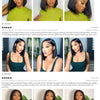 13x4 Lace Front Human Hair Wig Transparent Lace Frontal Wigs For Black Women Short Bob Wig Multiple Remy Straight Natural Wig