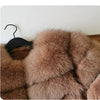 Maomaokong 2025 Natural Real Fox Fur Coat Women Winter Warm Luxury Fur Jacket Detachable Long Sleeves Female Vest Furry Coats