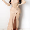 Women Sexy Mesh Rhinestone Irregular Skinny Jumpsuits