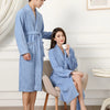 100% Cotton Couples Long Thick Absorbent Terry Bath Robe Kimono Men Light Weight Towel Bathrobe Sleepwear Women Hotel Gown Robes