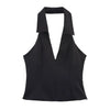 HH Women Pink 2 Piece Set Sexy V-Neck Sleeveless Backless Suspender Zipper Top+High Waist Back Pocket Mini Skirts Shorts Y2K