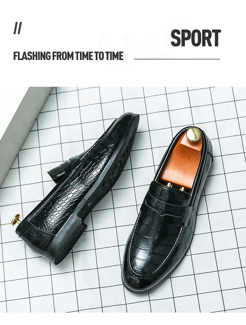 High Quality Leather Shoes Men British Style Wedding Business Brogue Shoes For Men Size 48 Men's Dress Shoes Formal Leather Male