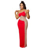 Sexy Summer Women Clothing Mesh Transparent Strap Long Dress One-piece Chic Style Mid-waist Length