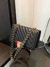 Fashionable Mini Quilted Embossed Chain Shoulder Bag Simple And Versatile Diagonal Crossbody Bag For Women Square Handbag