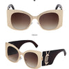 Oversized Cat Eye Sunglasses Women 2024 Luxury Brand Designer Punk Round Sun Glasses For Ladies Trendy Big Frame Eyewear UV400