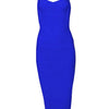 New 2024 Women Sexy Celebrity Midi Red White HL Elastic Bandage Dress Spaghetti Strap Club Bodycon Party Dress Wholesale HL434