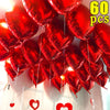 60-5PCS Red Heart Foil Balloons Inflatable Helium Balloon DIY Birthday Party Ornaments For Valentine's Day Wedding Party Gifts