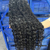 40 50 Inch HD 13x6 Deep Wave Lace Frontal Wigs Brazilian 13x4 Water Wave Curly Lace Front Human Hair Wigs For Women 300 Density