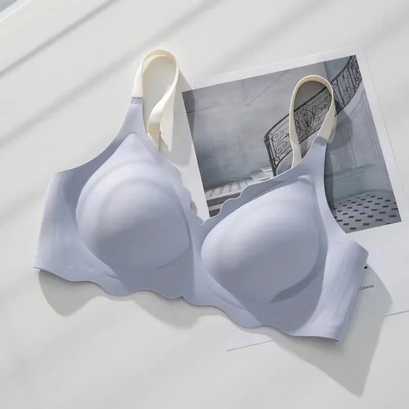BH No Trace Top Women's Underwear No Steel Ring Pure Desire Comfortable Upper Support Sling Adjustable Beauty Back Bra for women