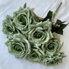 41CM 7 Forks Silk Screen Diamond Rose Artificial Flower Wedding  Living Room Decoration Road Guide Bouquet, Artificial Flower