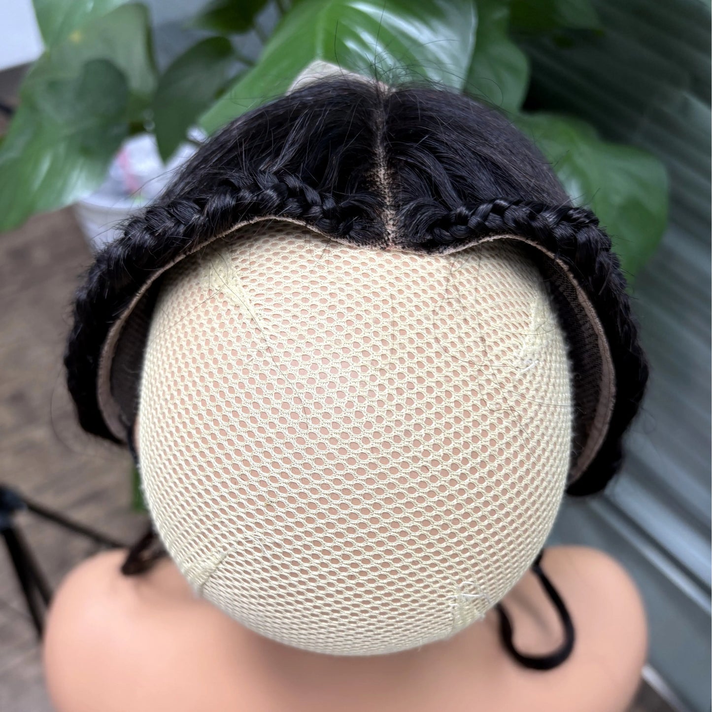 13x4 Transparent Lace Frontal with Braids 10 Inches Natural Brazilian Remy Hair Lace Frontal with Baby Hair for Women Girls