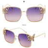 Oversized Square Sunglasses Women Rhinestone Butterfly Frame Sun Glasses 2025 Luxury Brand UV400 Protection Eyewear For Ladies