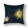 45x45cm gingko leaf polyester cushion cover black gold  waist pillowcase living room chair sofa home decoration