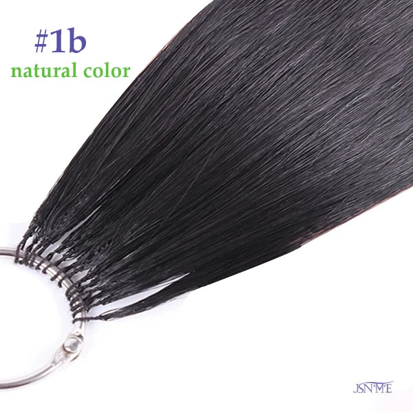 JSNME Micro Feather New hair extensions 100% Real Natural Human Hair Comfort Invisible 14-28 inch Black Brown Blonde 613 color