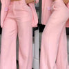Women's Urban Suits 2025 Spring/Summer Latest Elegant Notched Collar Blazer Long sleeved Coat&Pocket Design Button Pants Set