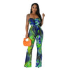 Floral Printed Jumpsuits Summer Outfits for Women 2024 Clubwear Spaghetti Strap Skinny One Pieces Romper Summer Beach Wear