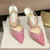 Women's High Heels Gradient Rhinestone Studded Diamond Fashion Suitable for Parties, Weddings, Bridesmaid Shoes, Dates, Fashion