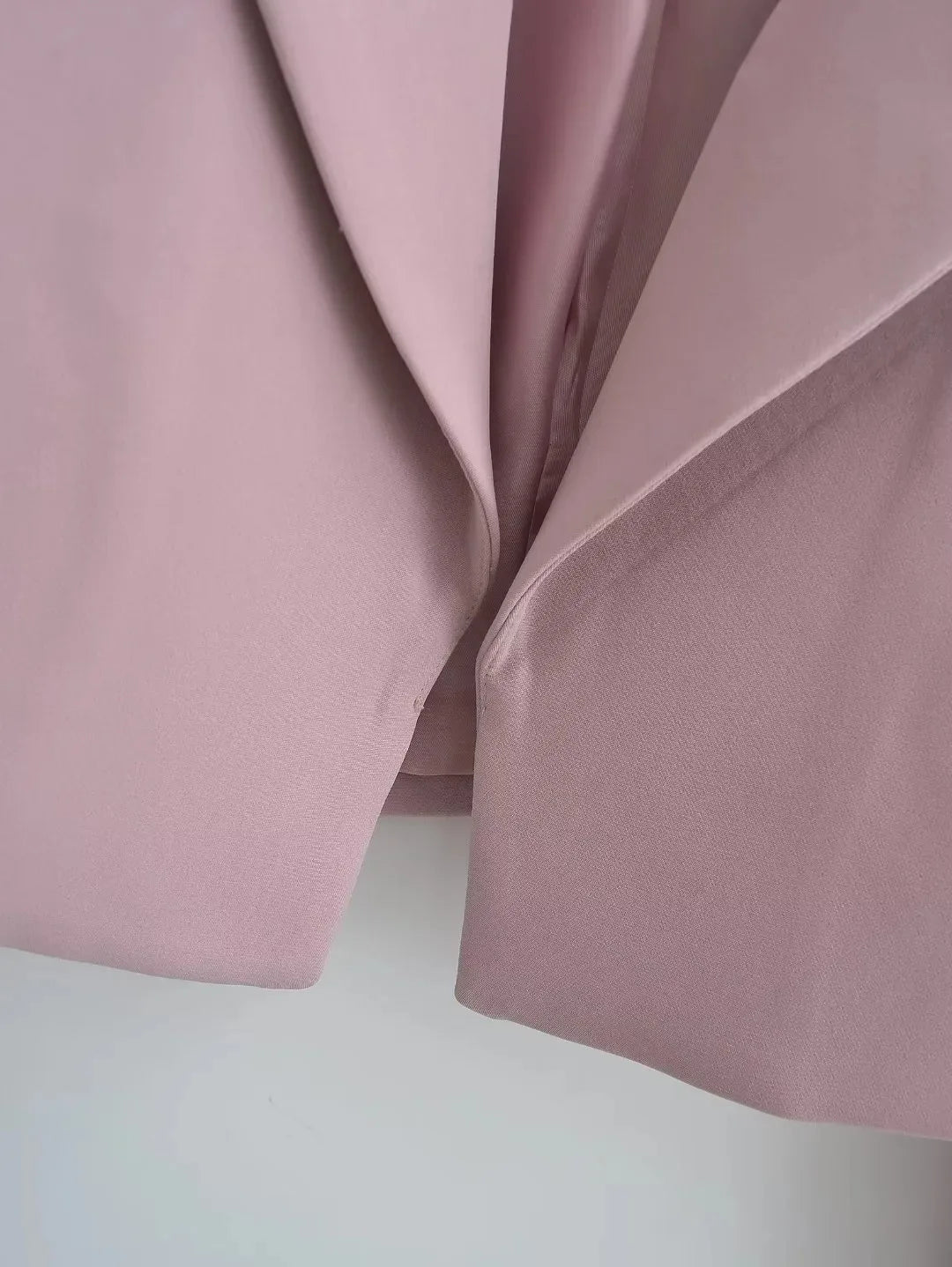 Autumn Notched Collar Open Stitching Blazer Vintage Women Full Sleeve High Waist Short Suit Cool Girl Coat Outwear
