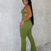 Women Knit Halter Bow Sleeveless Long Jumpsuits 2025 Summer Backless Sexy Outfits Night Club Party One Piece Rompers