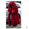 Women Solid Plush Warm Cardigan Coat Autumn Winter Faux Fur Large Coat Women's Casual Long Sleeve Hooded Faux Fur Coat