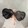 New Love Heart Shaped Polarized Sunglasses Women Fashion Cute Retro Vintage Gradient Sun Glasses UV400 Protection Unisex Eyewear