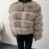 2025 MAOMAOKONG Natural Real Fox Fur Coat Women Winter Long Sleeve Luxury Raccoon Fur Jackets Thick Top Female Furry Coat Vest