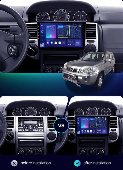 Android 14 Carplay Auto For Nissan X-Trail X Trail X - Trail 1 T30 2000 - 2007 Car Radio Multimedia Video Player Navigation GPS