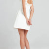 Women Summer O Neck Casual Patchwork Mini Dress, 2024 Sleeveless Sexy Zipper Party Dress, Backless Holiday Elegant Ladies Dress