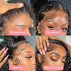 Loose Deep Wave Short Bob Human Hair Frontal Wigs Curly 13x4 4x4 Transparent Lace Front Wig 180 Density Brazilian Remy For Women