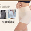 Women High Waist Panties Safety Short Pants Anti Exposure Underwear Corset Pants M L XL Black Skin Ice Silk Traceless Shorts