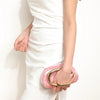 Women Acrylic Clutch Box Handbag Metal Handle Evening Bag Trendy Ladies Shoulder Crossbody Purse for Wedding Prom Cocktail Party