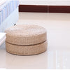 Hot 40cm*40cm Handmade Woven Natural Straw Round Pouf Tatami Cushion Floor Japanese Style Cushion Home Textile