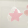 Baby Crib Mobile Rattle Toy 0-12Months Infant Soft Felt Teddy Velvet Pink Bear Bed Bell Hanging Toy Holder Bracket Crib Girl Toy