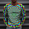 2023 New Autumn Man's Optical Illusion Round Neck Long Sleeve T-shirt 3D printing Fashion Top pullover T Shirts Man's Clothing
