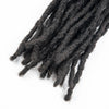 Dreadlock Extension Human Hair 0.6cm Thickness 8 Inch Full Handmade Permanent Locs Can Be Dyed and Bleached for Women Men