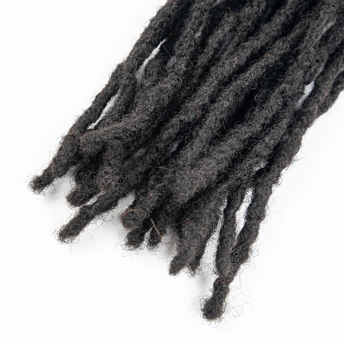 Dreadlock Extension Human Hair 0.6cm Thickness 8 Inch Full Handmade Permanent Locs Can Be Dyed and Bleached for Women Men