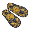 Custom Queen Of Absolutely Everything Gold Baroque Soft Memory Foam House Slippers Women Comfy Warm Anti-skid Sole Slipper
